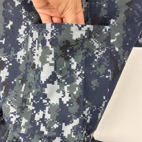 White Swan Fundamentals Adult 4X Scrub Pants 14020 3020 Navy Blue Camo Digital - Picture 4 of 8